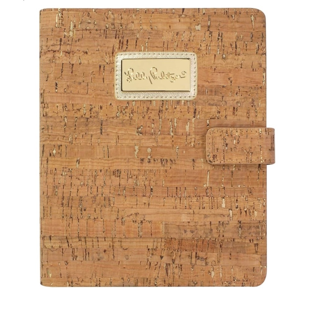 Lilly Pulitzer Cork Textured Planner Cover as is